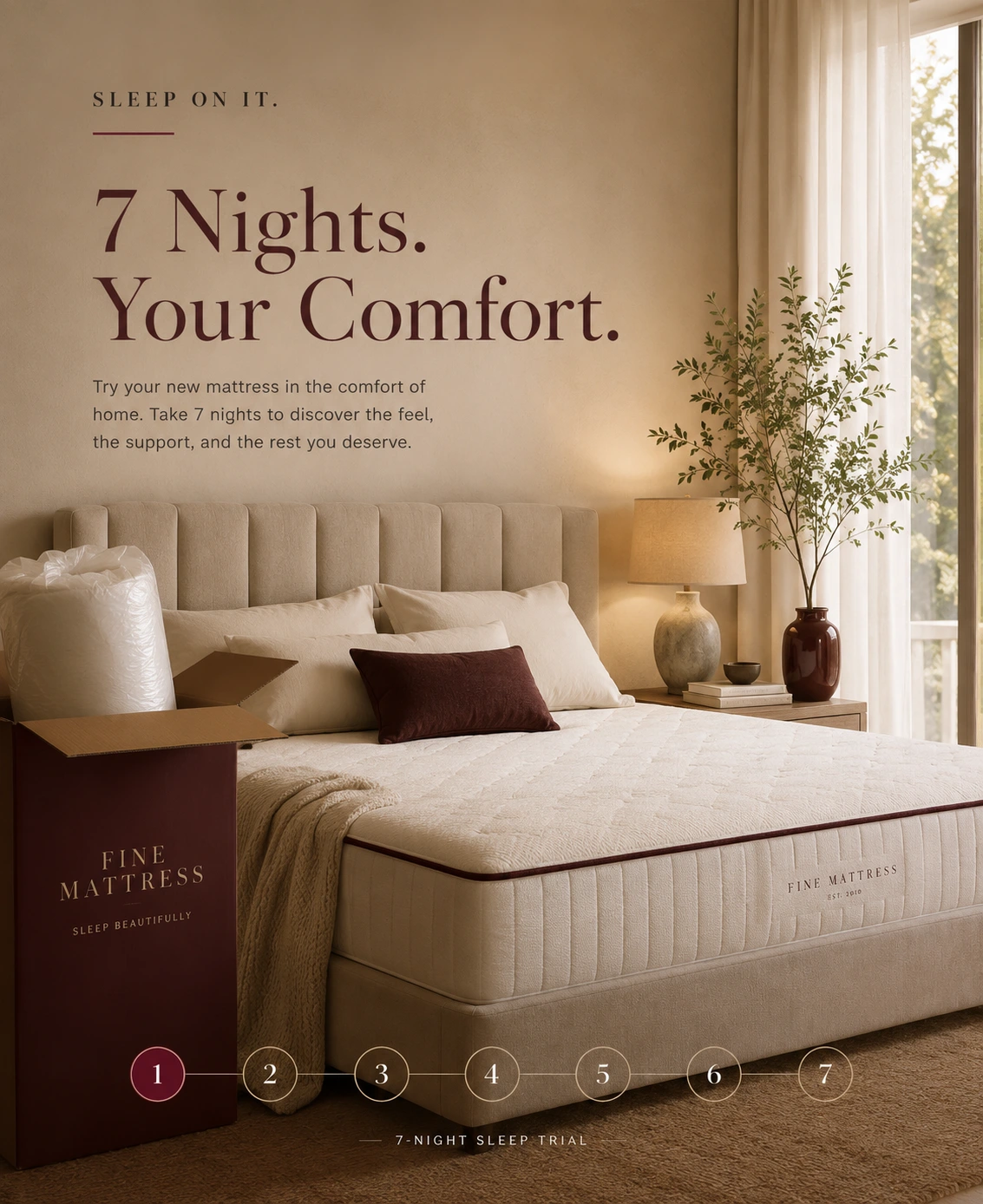 Fine Mattress 7-night sleep trial