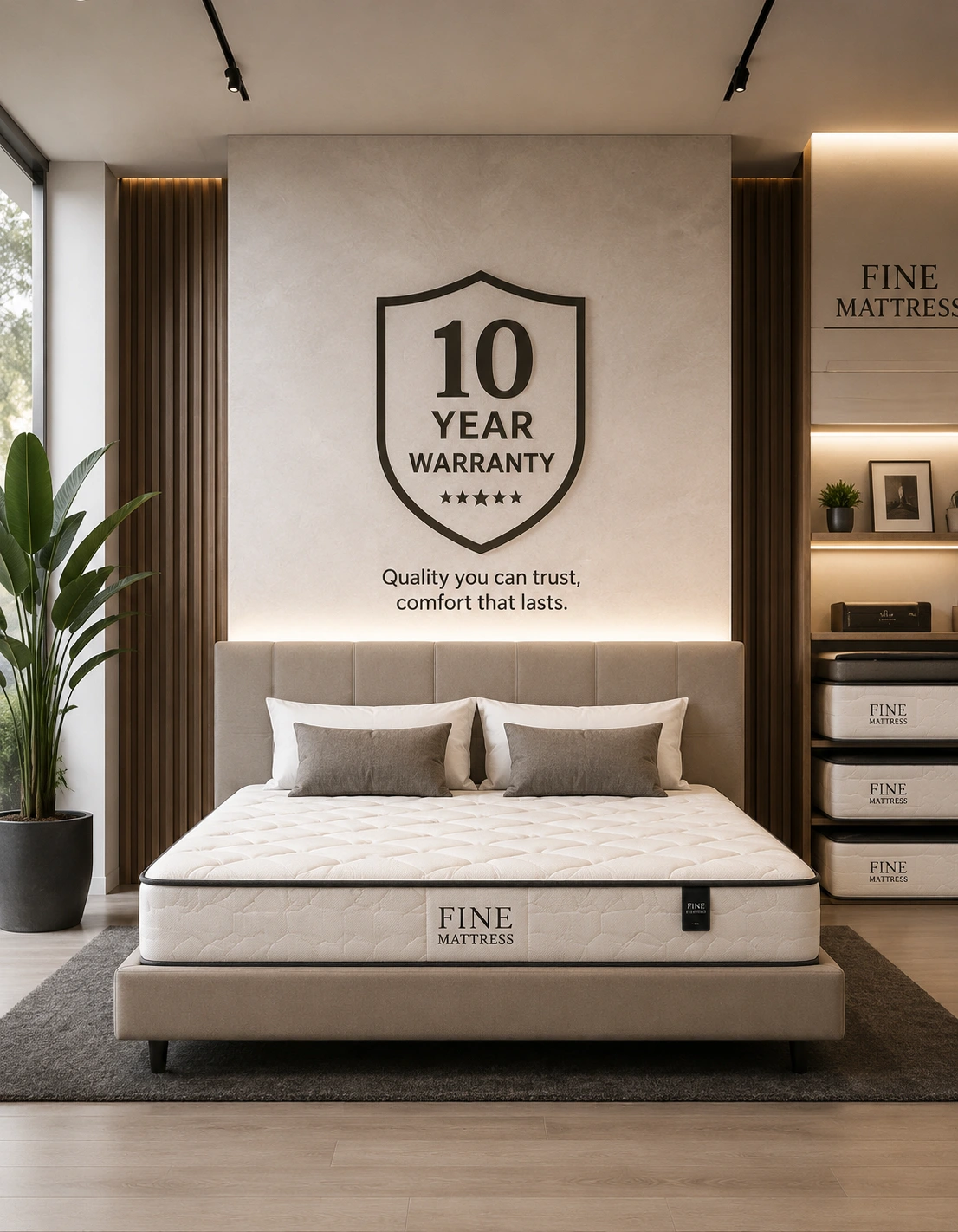 Comfortable mattress and bedroom