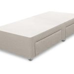 Bed base with storage drawers