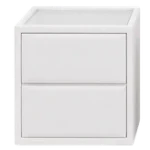 Night Stand White Color - 2 Drawers