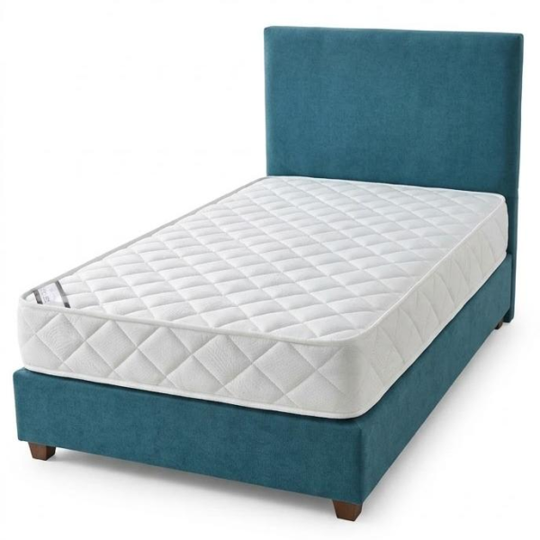 A blue bed